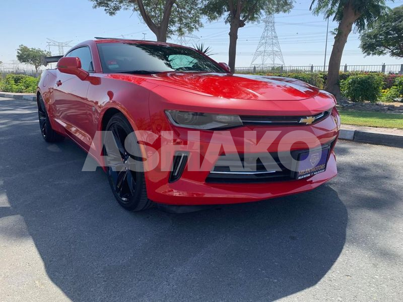 0% Down Payment, GCC, under warranty, Chevrolet Camaro RS, 2018 brand new , 4500KM only.