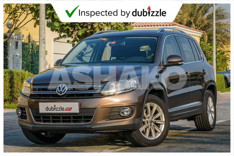AED948/month | 2015 Volkswagen Tiguan TSI 2.0L | Full Volkswagen Service History | GCC Specs