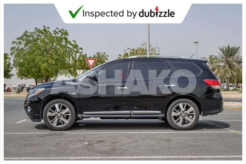 Aed1346/month|2014 Nissan Pathfinder Sl 3.5L | Full Service History |  Gcc Specs 6 Image