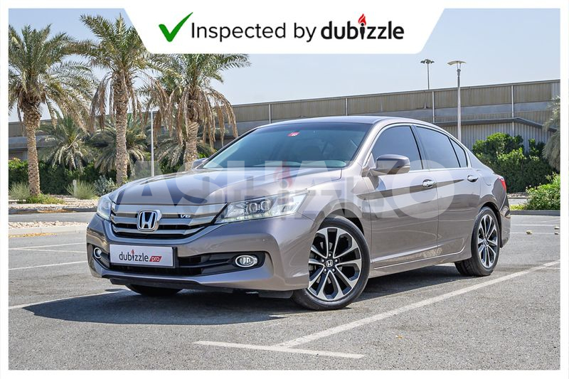 AED1002/month | 2016 Honda Accord Sport 3.5L | Full Honda Service History | GCC Specs