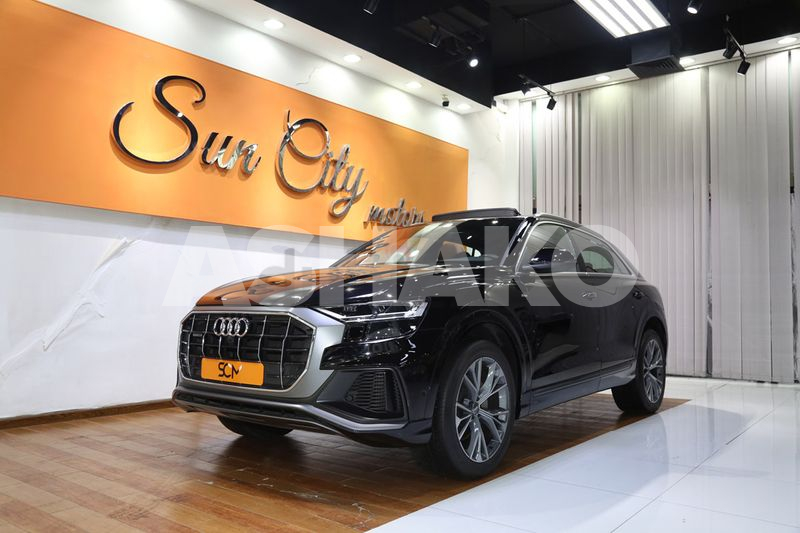 AED 4891/MONTH ((WARRANTY AND SERVICE AVAILABLE)) 2020 AUDI Q8 55TFSI S LINE -21 INCH RIMS-CALL US!!