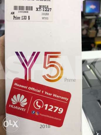 Y5 Huawei Prime 2018 New In Box Sealed