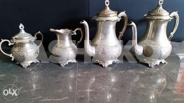 4 Old vases silver plate ( germany)