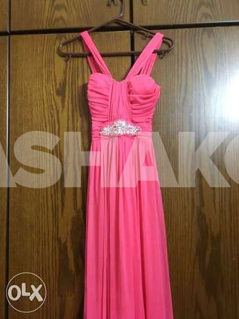 Hot Pink Long Dress 1 Image