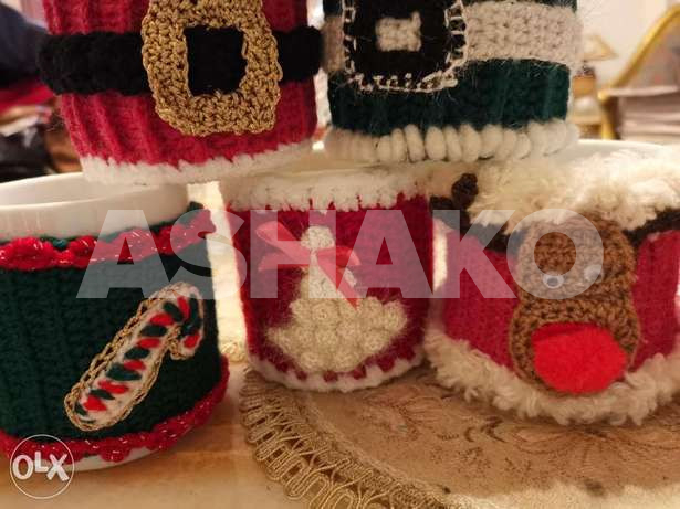 Mug - crochet warmer كوب - 35000