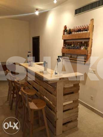 Large stand up and wall bar without chairs...