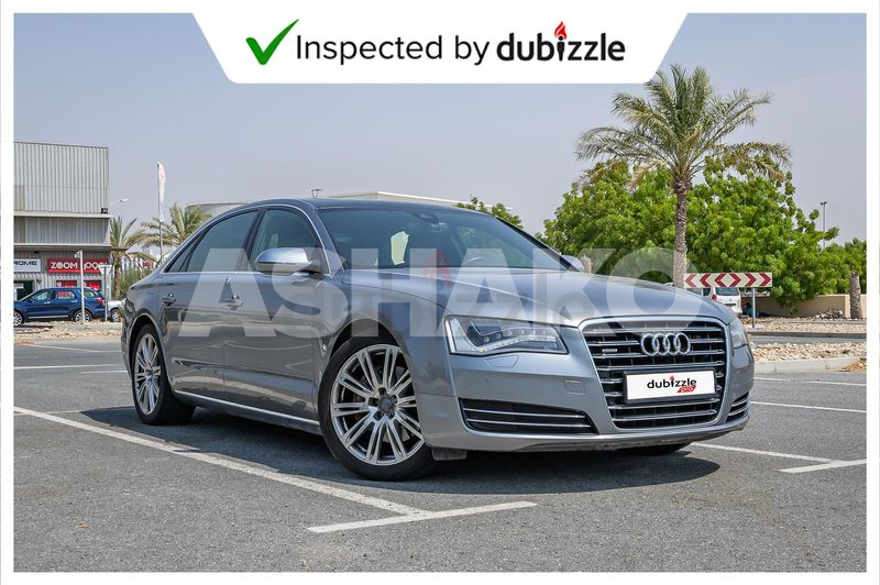 AED2442/month | 2014 Audi A8 L Quattro 3.0L | Full Service History | GCC Specs