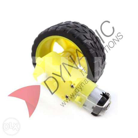 DC Car Motor With Supporting Wheel