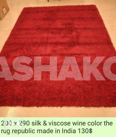 Silk and viscose rug