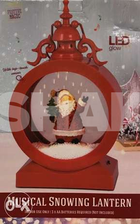 Musical snowing lantern