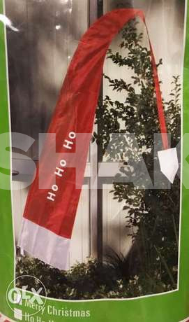 Santa hat flag