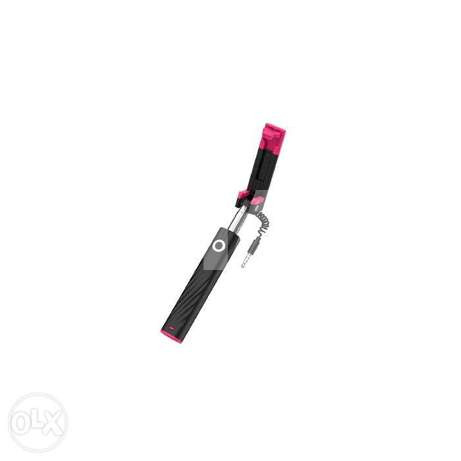 Hoco Dainty Mini Wired Selfie Stick Black 1 Image