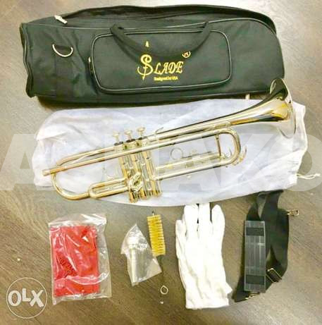 Trumpet New Silver Color ترومبيت جديدة فضي... 1 Image