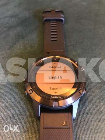 Garmin Fenix 5 Sapphire watch . Black/Blac...