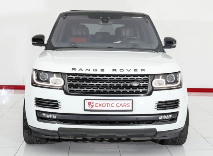 5 Years Warranty + Service || Range Rover Vogue Sv Autobiography 2017 White-Red 12 Image