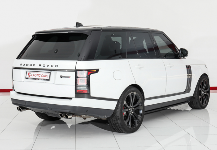 5 Years Warranty + Service || Range Rover Vogue Sv Autobiography 2017 White-Red 2 Image