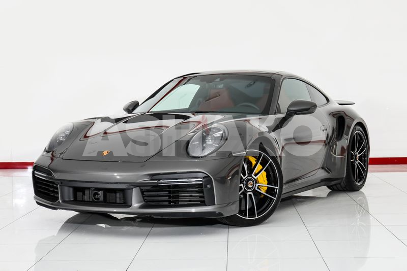 Warranty Until Sept 2022 || Porsche 911 Turbo S 2020 Grey-Red 2,000 Km 1 Image