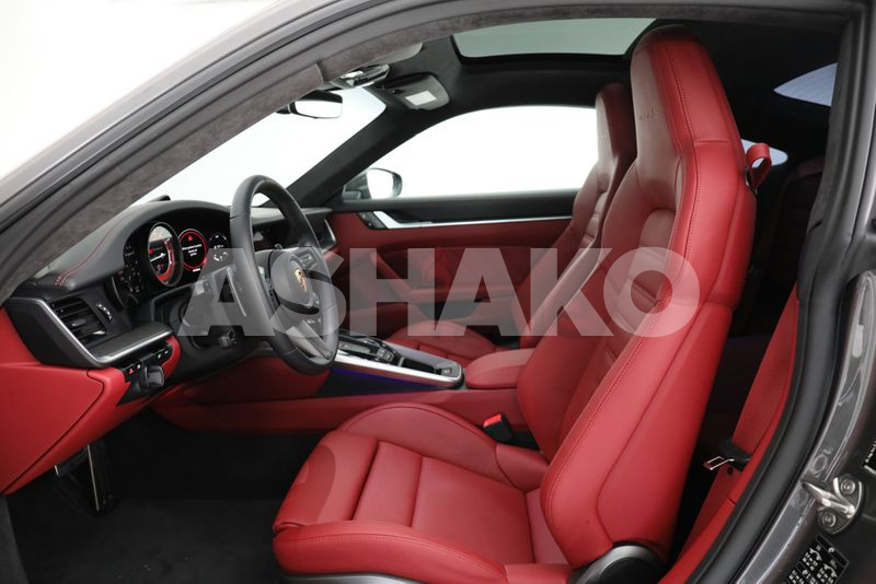 Warranty Until Sept 2022 || Porsche 911 Turbo S 2020 Grey-Red 2,000 Km 8 Image