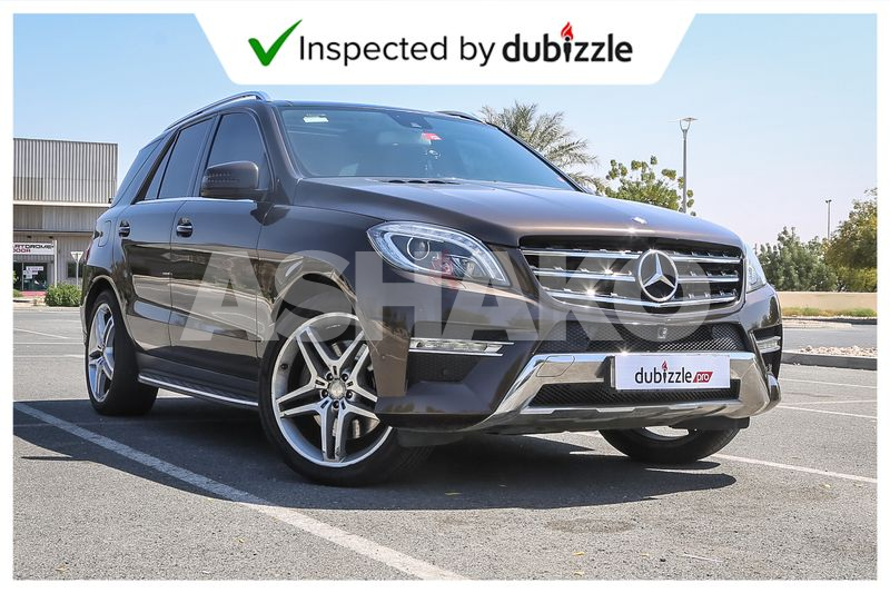 AED1724/month | 2015 Mercedes-Benz ML 400 4MATIC AMG Sports 3.0L | Full Service History | GCC Specs