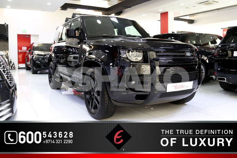 2021!! BRAND NEW LAND ROVER DEFENDER P400 **BLACK EDITION** | GCC | ROOF RACK | SIDESTEPS | WARRANTY