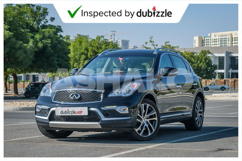 AED1419/month | 2017 Infiniti QX50 Excellence 3.7L | Full Service History | GCC Specs