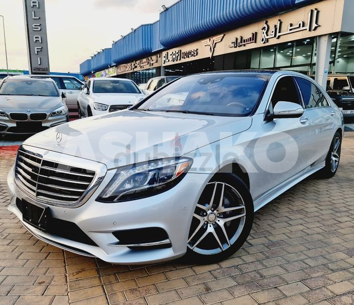 ( 2,700 AED PER MONTH /4 YEARS ) MERCEDES BENZ- S550 -2014 - ONE YEAR WARRANTY -IMMACULATE CONDITION