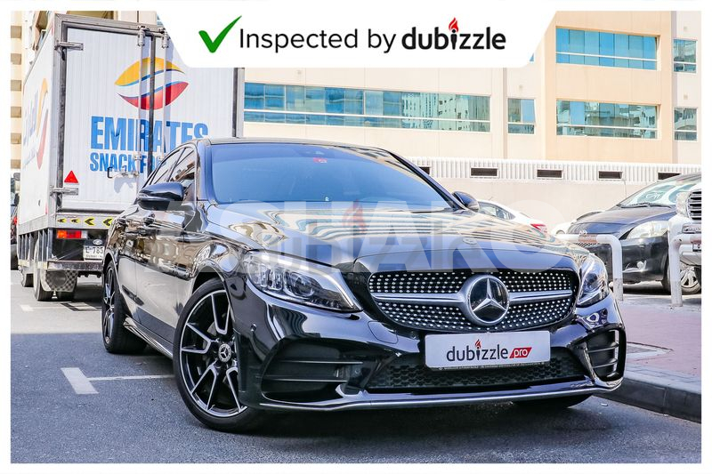 AED2697/month | 2019 Mercedes Benz C200 2.0L | Full Mercedes Service History | Warranty + Service