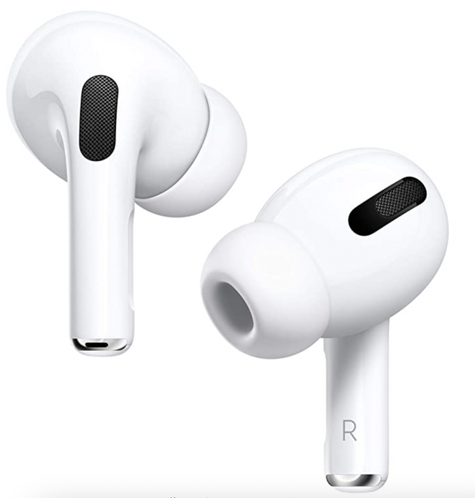 Apple Airpods Pro with Noise cancellation - White with Apple 20W USB-C Power Adapter and Protective Silicone Cover