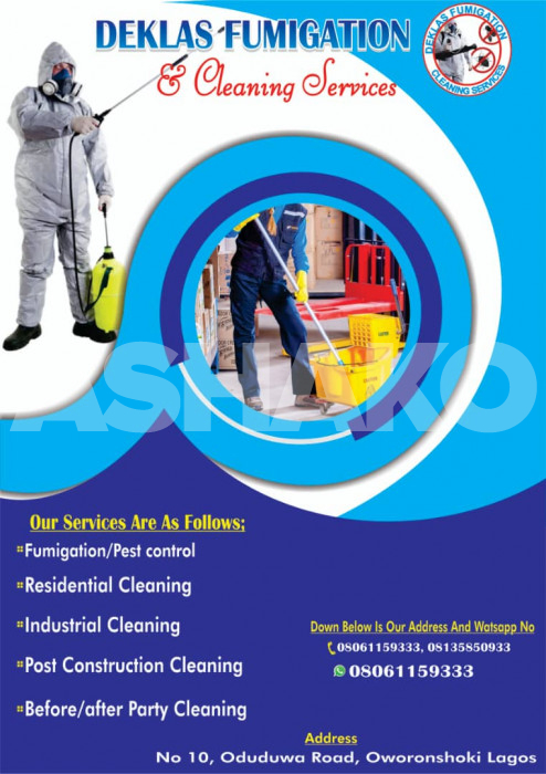 Deklas fumigation and cleaning service