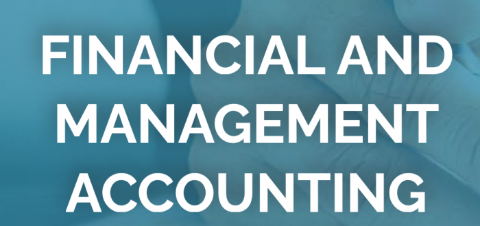 FINANCIAL AND MANAGEMENT ACCOUNTING