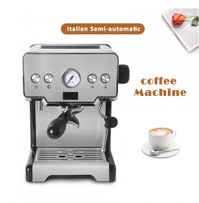 Itop 15 Bar Italian Semi-Automatic Coffee Maker Cappuccino 1 Image