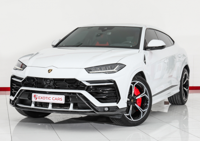 Lamborghini Urus 2019 White-Red+Black