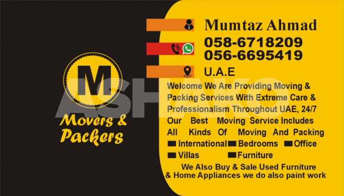Lucky Movers and packing service in Dubai UAE