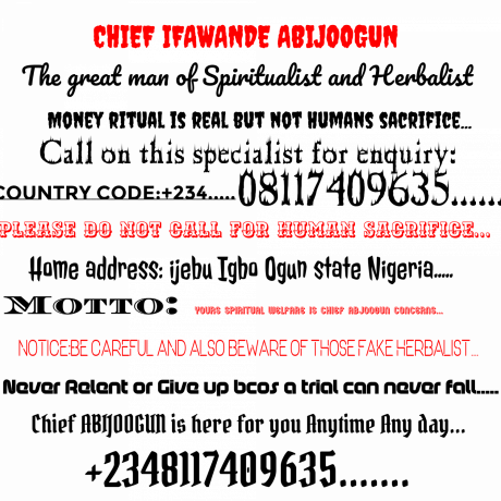 The best powerful spiritual herbalist in nigeria